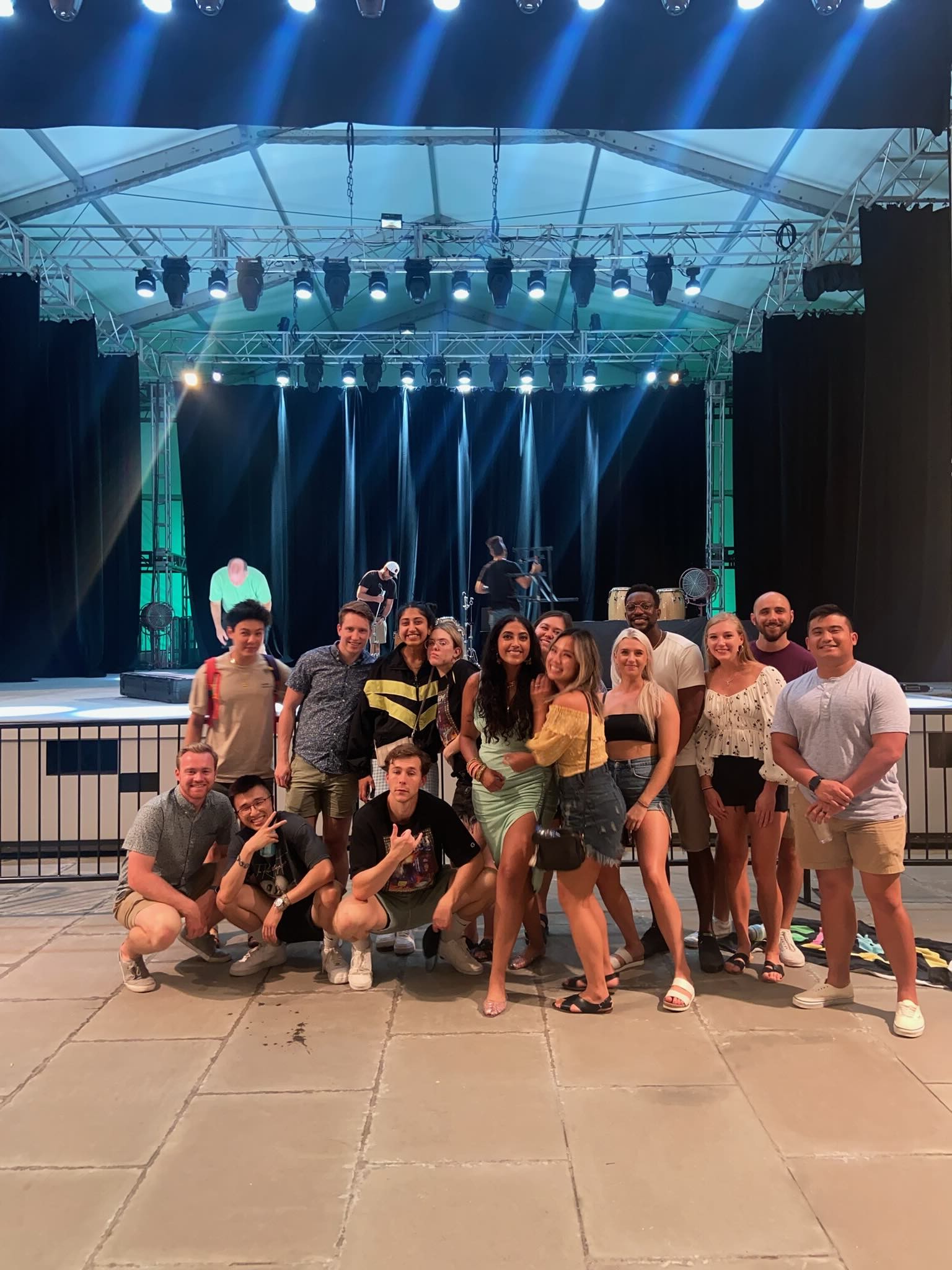 Crowd in front of the festival stage